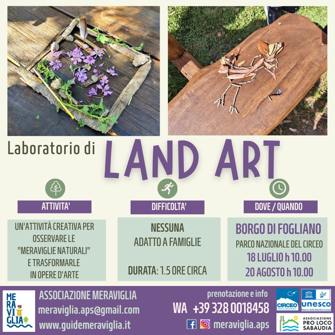 LABORATORIO DI LAND ART