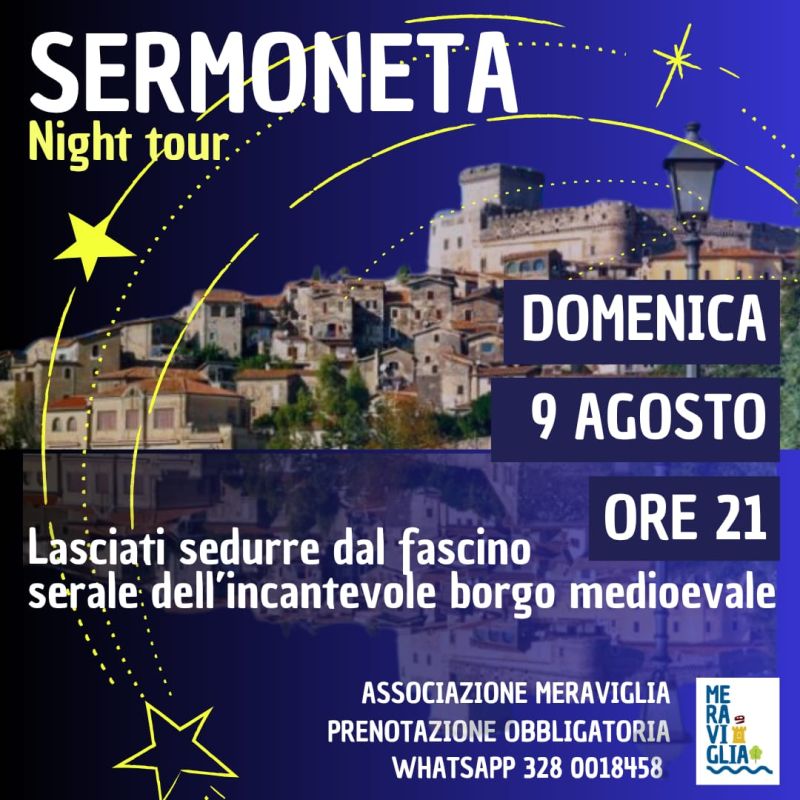 SERMONETA NIGHT TOUR